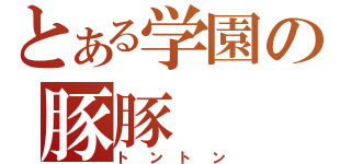 とある学園の豚豚（トントン）