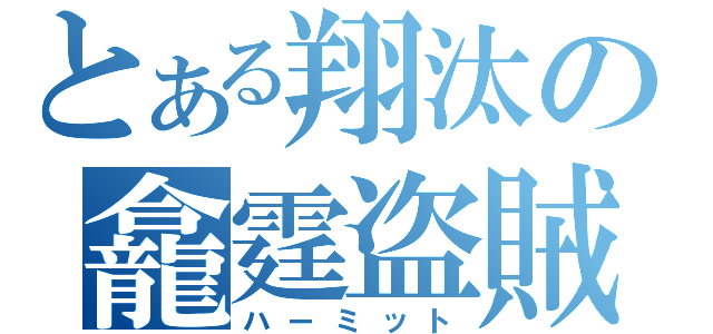 とある翔汰の龕霆盗賊（ハーミット）