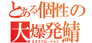 とある個性の大爆発鯖（エクスプロージョン）