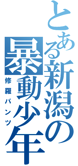 とある新潟の暴動少年（修羅パンツ）