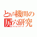 とある機関の尻穴研究（アナルリサーチ）