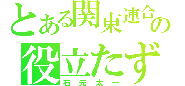 とある関東連合の役立たず（石元太一）