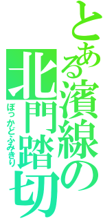 とある濱線の北門踏切（ぼっかどふみきり）