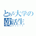 とある大学の就活生（クソニート）