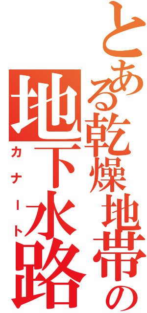 とある乾燥地帯の地下水路（カナート）