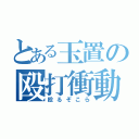 とある玉置の殴打衝動（殴るぞこら）