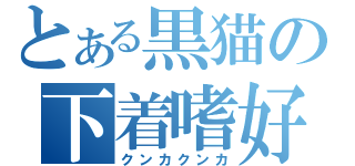 とある黒猫の下着嗜好（クンカクンカ）