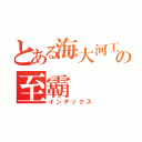 とある海大河工の至霸（インデックス）