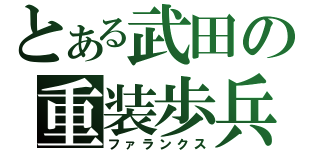 とある武田の重装歩兵（ファランクス）