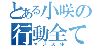 とある小咲の行動全て（マジ天使）