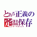 とある正義の定温保存（サーマルハンド）