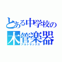 とある中学校の木管楽器（アルトサックス）