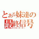 とある妹達の最終信号（ラストオーダー）