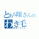 とある翔さんのわき毛（夜潤くらすた）