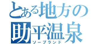 とある地方の助平温泉（ソープランド）