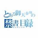 とある御天春翔の禁書目録（インデックス）