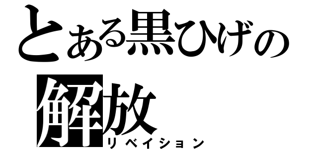 とある黒ひげの解放（リベイション）