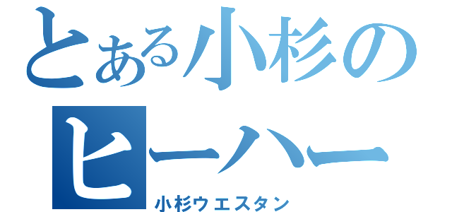 とある小杉のヒーハー（小杉ウエスタン）