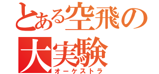 とある空飛の大実験（オーケストラ）