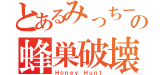 とあるみっちーの蜂巣破壊（Ｈｏｎｅｙ Ｈｕｎｔ）