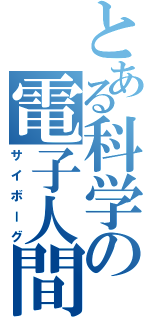 とある科学の電子人間（サイボーグ）