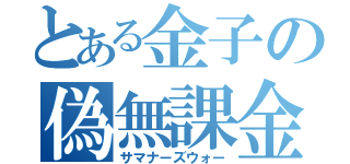 とある金子の偽無課金（サマナーズウォー）