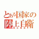 とある国家の陸上自衛（即応機動）