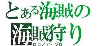 とある海賊の海賊狩り（ロロノア・ゾロ）