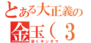 とある大正義の金玉（３７）（歩くキンタマ）