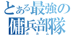 とある最強の傭兵部隊（ガルム）