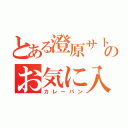 とある澄原サトカのお気に入り（カレーパン）