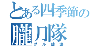 とある四季節の朧月隊（グル破壊）