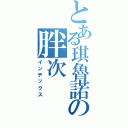 とある琪魯諾の胖次（インデックス）