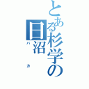 とある杉学の日沼（バカ）