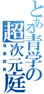 とある青学の超次元庭球（鬼畜部長）