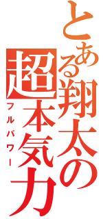 とある翔太の超本気力（フルパワー）