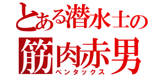 とある潜水士の筋肉赤男（ペンタックス）