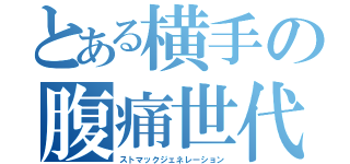 とある横手の腹痛世代（ストマックジェネレーション）