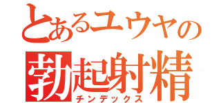 とあるユウヤの勃起射精（チンデックス）