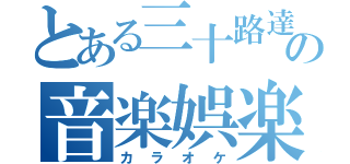 とある三十路達の音楽娯楽（カラオケ）