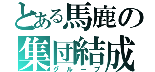 とある馬鹿の集団結成（グループ）