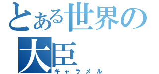 とある世界の大臣（キャラメル）