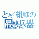 とある組織の最終兵器（エヴァンゲリオン）