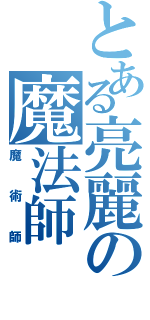 とある亮麗の魔法師Ⅱ（魔術師）