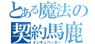 とある魔法の契約馬鹿（インキュベーター）