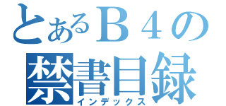 とあるＢ４の禁書目録（インデックス）