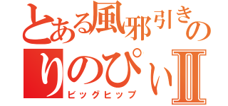 とある風邪引きのりのぴぃⅡ（ビッグヒップ）