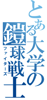 とある大学の鎧球戦士（ファイターズ）