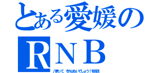 とある愛媛のＲＮＢ（八男って、それはないでしょう！を放送）