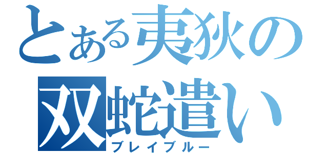 とある夷狄の双蛇遣い（ブレイブルー）